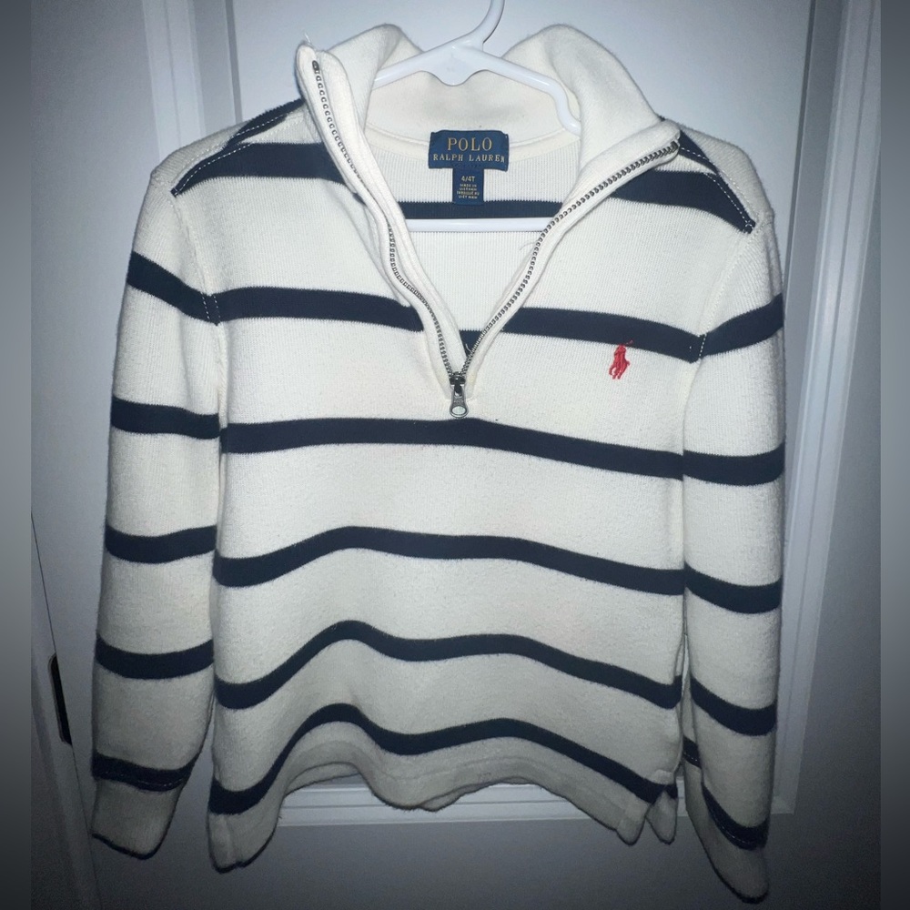 Boys Polo Striped Pull Over